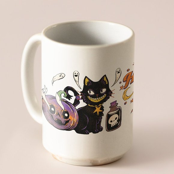 Hocus Pocus Coffee Mug. Halloween Coffee Cup. 15oz Ceramic Mug. Halloween Mug - Picture 4 of 4